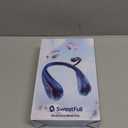 SWEETFULL Portable Neck Fan 360 Cooling Bladeless Personal Fan | No Hair Twisting - 4000mAh USB Rechargeable Wearable Fan for Travel, Birthday Gifts for Men, Women, Mom, and Dad (A2 Black)