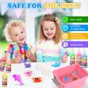 Abifny Magic Water Toy Elf Kit, Aqua Water Fairy Gel 12 Magic Gels Kit 12 Molds Creative Water Pets Squishy Toys for 4 5 6 7 Year Old Kids