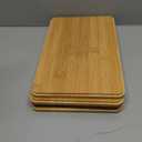 Delamu 4 Pack Pantry Organizers and Storage,Trash Bag Dispenser with Bamboo Top,Stackable Trash Bag Dispenser Under Sink Organizer for 4-30 GalBags,Onion,Potato,Fruits,Clear