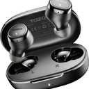 TOZO E1 Wireless Earbuds Build in Mic Clear Calls Ergonomic Light Weight Bluetooth 5.3 in Ear Headphones IPX6 Waterproof Premium Stereo Sound Ear Buds 30H Playtime with 32 EQs via APP, Black