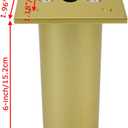 Bitray 4-inch Furniture Legs Aluminum Alloy Gold Sofa Legs Adjustable Furniture Feet - 4pcs
