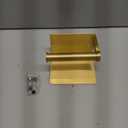Toilet Paper Holder Toilet Paper Hanger with Mobile Phone Storage Shelf -Wall Mount (4# Golden)