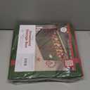 ZOBER Large Christmas Ornament Storage Box  Stores 128 3" Ornaments, With Dividers  Ornament Organizer Storage Box, Durable Christmas Containers Holder  Extra Pockets, Dual Zipper  Green