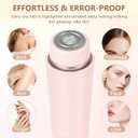 Facial Hair Removal for Women, Painless Face Shaver & Electric Hair Remover for Peach Fuzz, Upper Lip, Chin, Cordless Rechargeable Lady Razor with Hypoallergenic Head