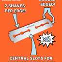 BRO SHAVER 3.0 +6 Blades, Back Shaver for Men (DIY) Back & Body Hair Trimmer. Shave Wet or Dry. Uses Double Edge Razor Blades. Ergonomic Handle, Includes Blades