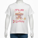 Carnival Carousel Circus Birthday Girl Party Matching Group T-Shirt 3T