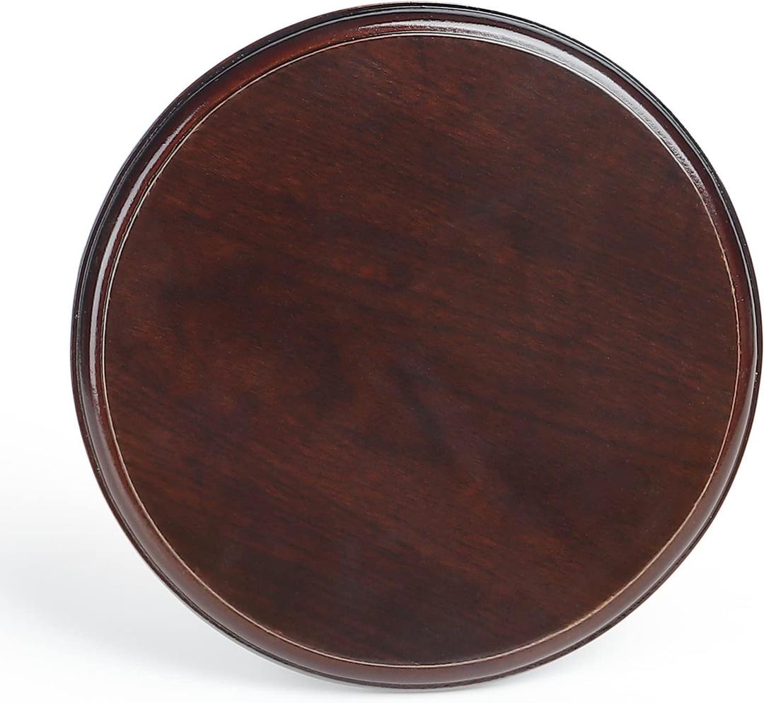 Falling in Art Wood Round Base-Hand Casting Structure Base, DIY Crafts, Keepsake Display, Art Exhibition, Home Decoration, 7''