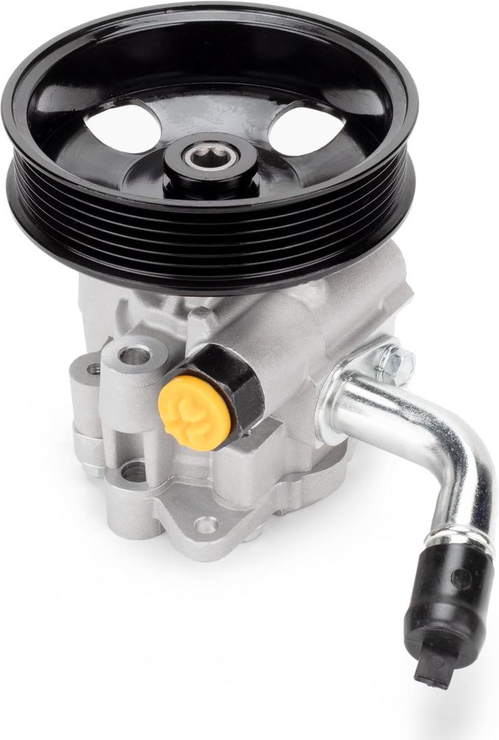 Power Steering Pump with Pulley 6PK Compatible with 11-15 Durango, 11-15 Grand Cherokee, V8 5.7L V6 3.6L, Assist Pump, Replace # 21-4068, 68068641AB, 96818M