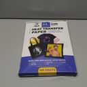 Printers Jack Iron-On Heat Transfer Paper for Dark Fabric 100 Pack 8.3"x11.7" T-Shirt Transfer Paper for Inkjet Printer Wash Durable, Long Lasting Transfer, No Cracking