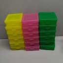 Novelinks 18 Pack Small Plastic Storage Containers Clear Arts & Crafts Storage Boxes & Organizers Stackable Small Containers With Lids For Organizin (Set 3)