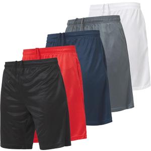 Ultra Performance 5 Pack Mens Shorts, Athletic Gym Shorts Workout Basketball Shorts for Men, SM - 5X (Medium, Birdseye Closed Mesh)