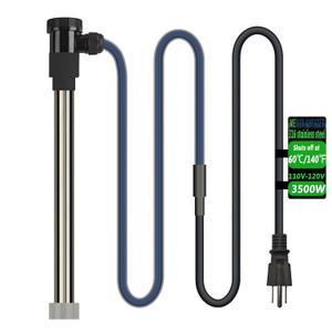 3500W 240V Fully Submersible Electric Water Heater of Baptismal Pool & Above Ground Pool – Portable Immersion Heater with Temp Control & WiFi Timer for Bathtub, Bucket, Spa, Inflatable Pool & Tub etc