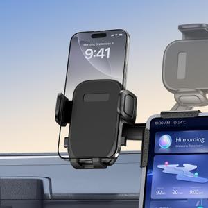 Tesla Phone Mount, 360 Adjustable Universal Tesla Model Y Accessories, Phone Holders for Your car for Tesla Model 3/Y/S/X/Cybertruck Screen, Non-Adhesive for Car Phone Holder Fits All Phone