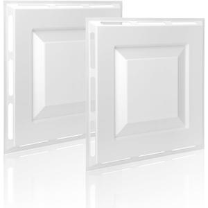 2-Pack 4-Way Ceiling Air Diverter 24"x24", Air Diverter for 2'x2' Ceiling Grid, Tool-Free Installation, Airflow Redirector for Offices, Classrooms, and Commercial Spaces