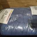 California King Down Alternative Comforter 102x96 Inch Steel Blue 500 GSM Ultra Soft Breathable, Luxury Pintuck Pinch Pleat, All Season Duvet Insert with Corner Tabs, Machine Washable