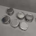 eispap 6Pcs Wide Mouth Mason Jar 8 oz for Pickling with Silver Metal Airtight Lids and Bands, Wide Mouth Glass Canning Jars for for Canning, Preserving, Meal Prep, Overnight Oats, Jam, Jelly (6)