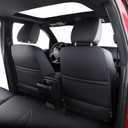 LUCKYMAN CLUB Tacoma Full-Set Seat Covers P04-HY-24, Fit Tacoma 2024 2025 2026 Double/Crew Cab Only, with Faux Leather (Full Set, Black)