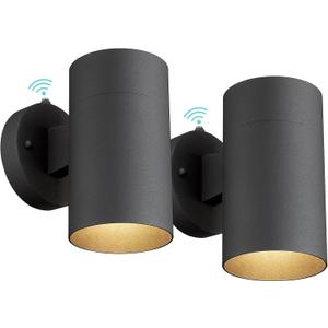 Ken & Ricky Dusk to Dawn Outdoor Wall Lighting, Outside Light Fixtures,Modern Exterior Wall Sconce with Photocell Sensor for Porch Garage Patio Doorway Entryway -2 Pack