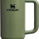 STANLEY Quencher H2.0 Tumbler with Handle and Straw 30 oz | Flowstate 3-Position Lid | Cup Holder Compatible for Travel | Insulated Stainless Steel Cup | BPA-Free | Dried Pine
