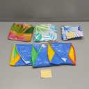 90shine 7PCS Luau Pool Floats: Hawaiian Swimming Rings with 13.5" Beach Balls - Inflatable Tubes Floaties Toys for Kids Adults