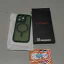 Magnetic Guard Designed for iPhone 14 Pro Case [Camera Protection] [Military Grade Drop Tested] [Compatible with MagSafe] Slim Translucent Matte Phone Case (6.1") - Dark Green