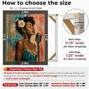 DIY Wooden Canvas Stretcher Bars Canvas Frame Kit for Gallery Wraps – Sturdy Solid Wood Bars for Oil Paintings, Gallery, Posters, Diamond Painting, Home Studio Wall Decor, 24"L x 36W"