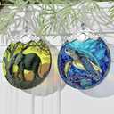 3" Stained Glass Sea Turtle Ornament, Christmas Ornament, Christmas Ornaments for Tree, Heirloom Keepsake, Gift Exchange, Gift Idea, Bauble Present