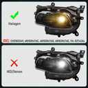 Pair Halogen Headlight for Jeep Cherokee 2014-2018 (Black Housing)