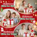 Funny Crochet Santa Claus Christmas Gift,Xmas White Elephant Gifts Stocking Stuffers for Adult Kids Daughter Son Best Friend Teens Girls Boys,Handmade Christmas Decorations for Tiered Tray Office Desk