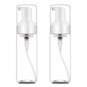 Autdor Foam Pump Bottle 7oz 2Pcs Foaming Soap Dispenser 200ml Foaming Spray Bottle Empty Travel Foam Bottle Clear Foam Dispenser for Hand Soap Toiletries Shampoo Lotion