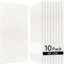 Olanglab Acoustic Wall Panels 10 Pack, 48 x 24 per Acoustic Panels Sound Absorbing, Sound Panels for Home Studio and Office, Plain White