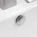 Bathroom Sink Overflow Cover Basin Trim Brass Insert in Hole Round Caps Brushed Nickel Vanity Ceramic Vessel Kitchen Replacement Dual Layer Insert