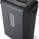 Aurora AU608MB High-Security 6-Sheet Micro-Cut Paper Credit Card Shredder with 3.5-Gallon Wastebasket, 4-Minute Con 