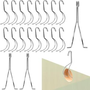 Huaerle 20 Pack Cabinet Door Painting Hangers 5.51 x 2.36 x 1.57in Painting Hanging Hooks No-Drill Cabinet Door Brackets Drying Rack Painter Tools for DIY Wood Art Working Tools Accessories