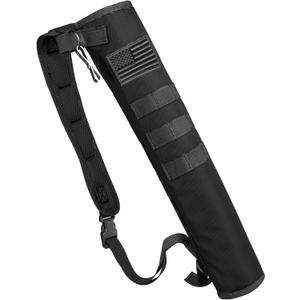 Archery Lightweight Back Arrow Quiver Dual Use Foldable Compact Hip Arrows Bag with Molle System Hanged for Target Shooting