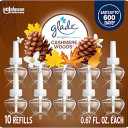 Glade PlugIns Refills Air Freshener, Scented and Essential Oils for Home and Bathroom, Cashmere Woods, 6.7 Fl Oz, 10 Count