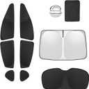 8pcs Car Window Shades for Subaru Crosstrek 2018-2023 Accessories,Windshield Side Rear Full Sunshade,Sun Visor UV Blocking, Privacy Protection and Blackout for Camping Outdoor