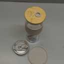 Pandaloo® Glass Cups With Lids and Straws -20 Fl Oz- Perfect Size Iced Coffee Cup - Smoothie Cup With Bamboo Lid and On the go Lid (Creamy Mushroom, 1 Count (Pack of 1)