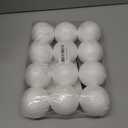 Crafjie Craft Foam Balls 2.75 Inches in Diameter 12-Pack, Smooth Polystyrenets Foam Ball, for Decoration Household School Projects DIY Arts and Craft, White