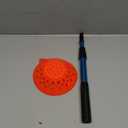 33.4 Inch Adjustable Ice Fishing Skimmer Scoop- Winter Ice Fishing Scooper with Long Handle- Portable Ice Fishing Gear for Scooping Out Ice While Fishing