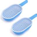 Graters for Kitchen - Grater with Handle - Plastic Shredder Kitchen with Container - Hand Grater for Boiled Potatoes, Carrots, Beets, Prepping Fruit Purees, 2 Pcs