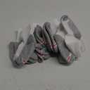 Hanes Men's Double Tough Crew Socks, 12-Pair Pack 6-12 White/ Grey Foot Bottom