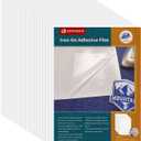 KEPAIBOS Double Sided Iron On Adhesive Sheets with Backing Easy-Iron Permanent Fusible Patch Fabric Glue A4 Size 20 PCS (Standard L)