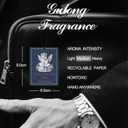 Blue Preppy Angel Rose Car Air Freshener (4 Pcs)  Floral Scented Hanging Freshener for Cars, Closet, Drawers  Girly Mirror Decor, Women's Car Accessories