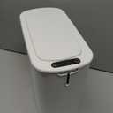 Cesun Automatic Motion Sensor Bathroom Trash Can with Lid, 2.6 Gallon Touchless Trash Bin, Smart Plastic Slim Garbage Can Small White Wastebasket for Toilet, Office, rv, Bedroom, Living Room