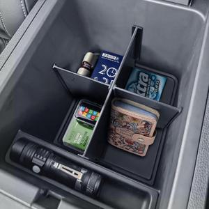 RUNROAD Center Console Organizer Tray Compatible with Honda Pilot 2023 2024 2025 2026, 2024-2025 Ridgeline / 2024-2026 Passport Accessories, Insert Armrest Dividers ABS Middle Console Storage Box