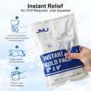 JMU 24 Packs Instant Cold Pack (6" x 9"), Disposable Instant Ice Packs for Injuries, Swelling, Sprains, Toothaches, Athletes & Outdoor Activities