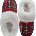 WateLves Women's Slippers Comfort Memory Foam House Slippers Plush Lining Bedroom Shoes for Indoor & Outdoor 38/39