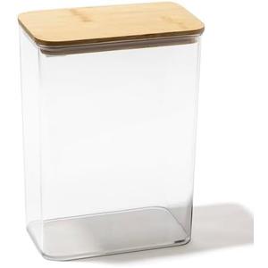 BINO | Food Storage Containers with Bamboo Lids, 3.8 Qt/3.6 Liter - 20 Pack | THE SNAP+ COLLECTION | Airtight Food Storage Containers with Lids Pantry Organization BPA-Free Containers for Organizing