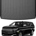 Mixsuper Cargo Liner for Chevrolet Suburban/GMC Yukon XL 2021-2025 2026, All Weather Trunk Liner Rear Cargo Mat Behind The 3rd Row Seats Black